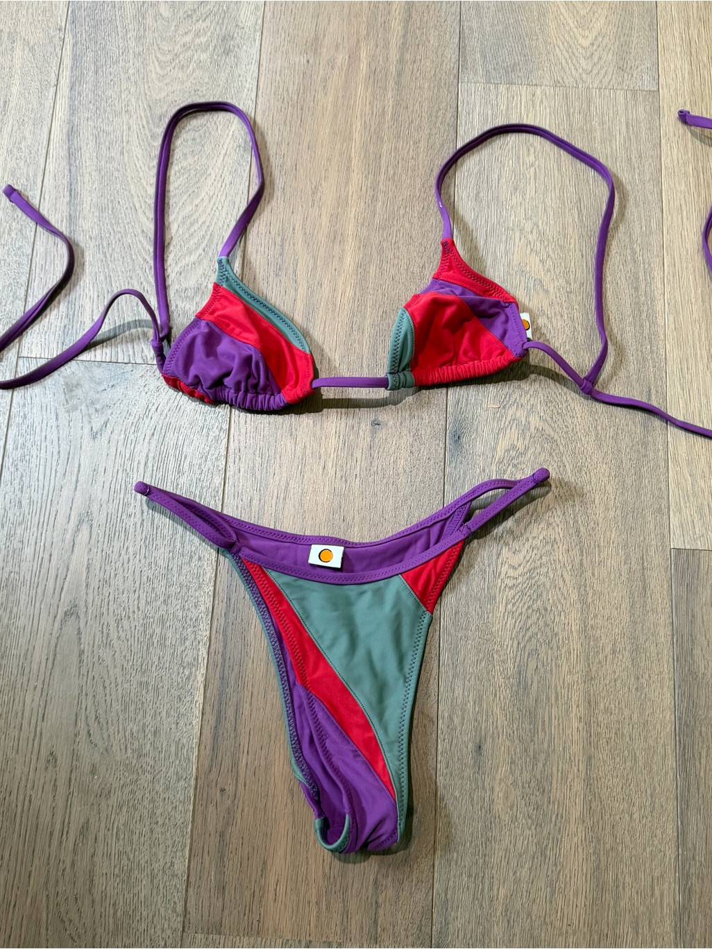 Tropic Of C Bikini - Purple, Red & Grat